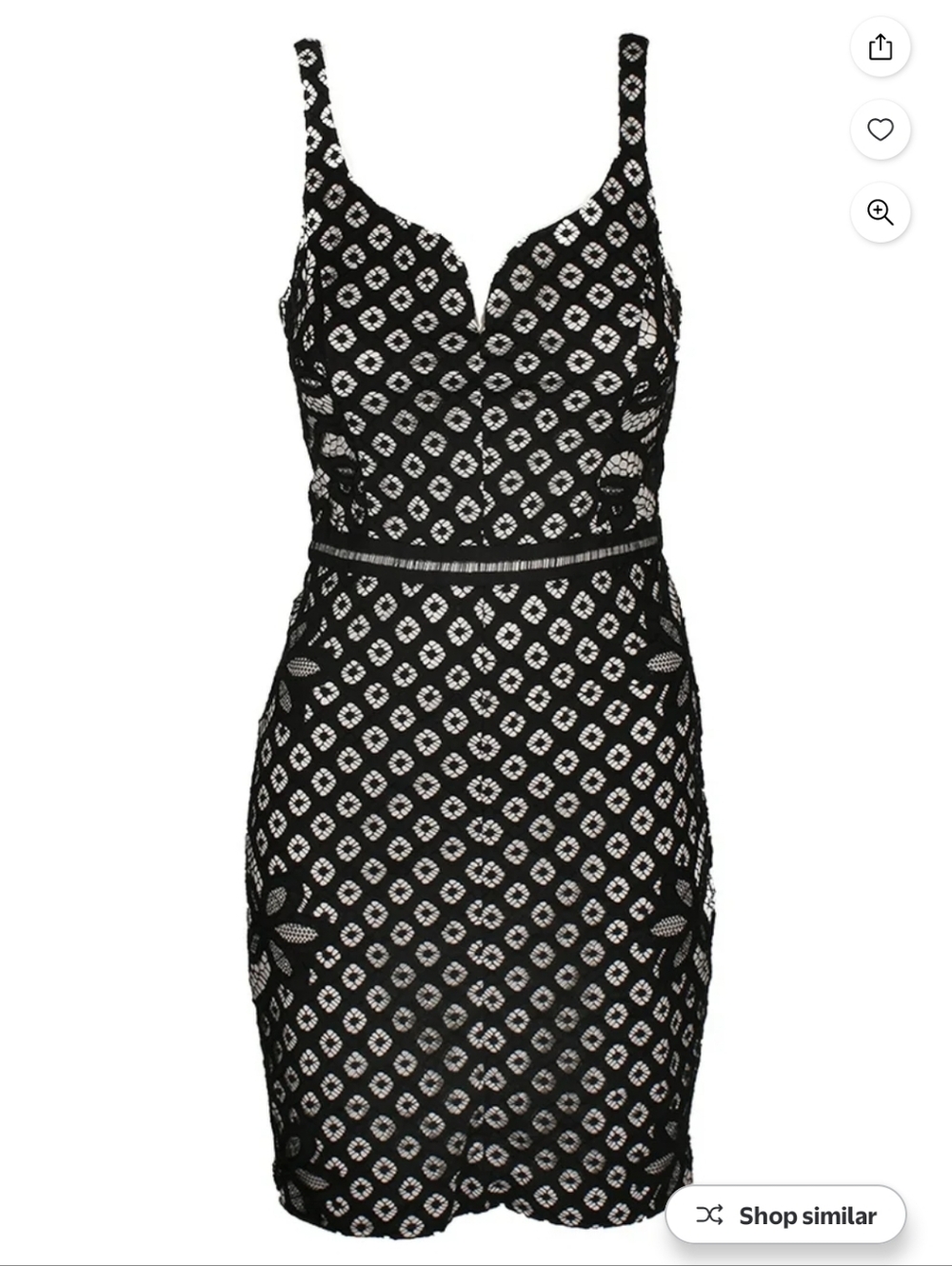 Guess Los Angeles Sleeveless Black Lace Overlay Sheath Dress SZ 8 New With Tags